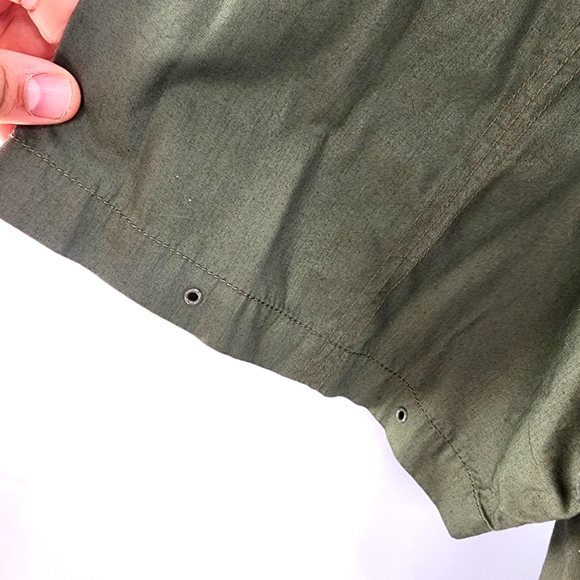 Parish Nation Olive Green Short Sleeve Embroidered Logo Button Down Shirt 5XL - Picture 11 of 14